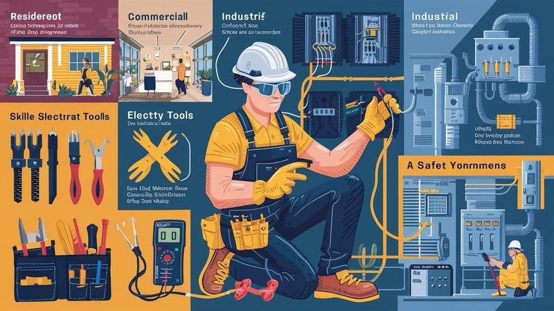 Electrician in Doncaster working across residential, commercial and industrial electrical installations with professional tools